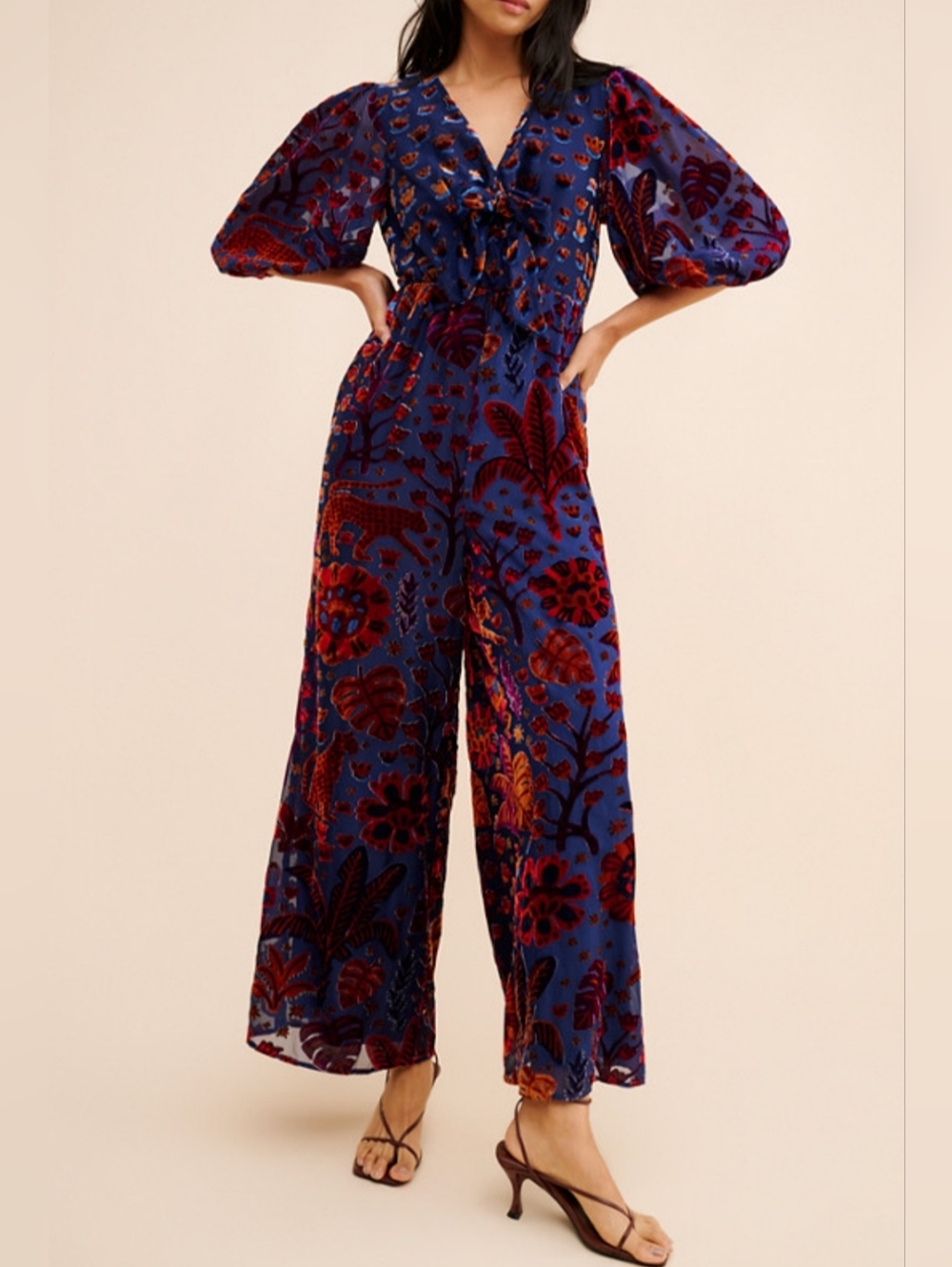 Farm Rio Velvet Jumpsuit